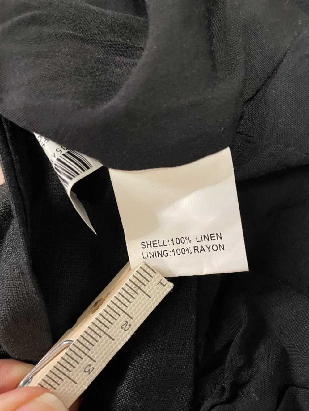 Dissh Hallie Linen Tie Front Puff Sleeve Crop Top - Picture 6 of 7